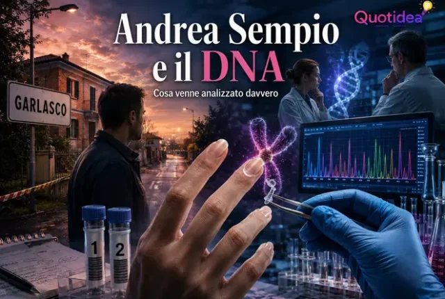 Illustrazione delle analisi sul DNA dei margini ungueali di Chiara Poggi e del confronto con Andrea Sempio