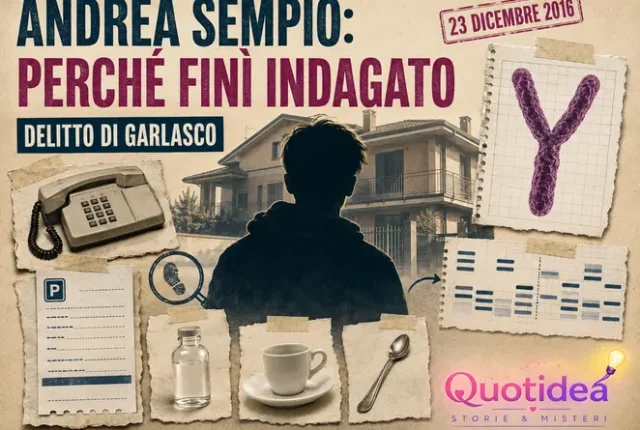 Manifesto investigativo su Andrea Sempio con casa Poggi, scontrino, telefonate, campione biologico e cromosoma Y.