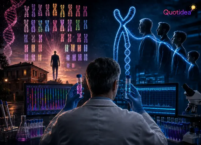 Confronto grafico tra profilo del DNA autosomico e cromosoma Y condiviso lungo la linea paterna