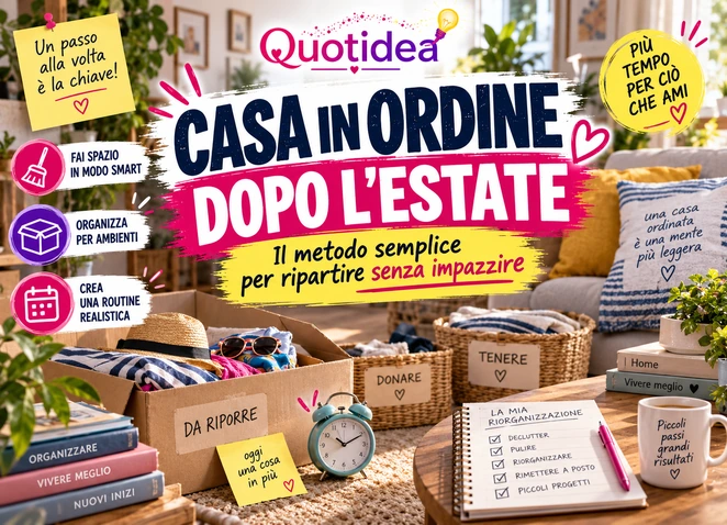 article-2320 - Casa in ordine dopo l’estate: il metodo per ripartire